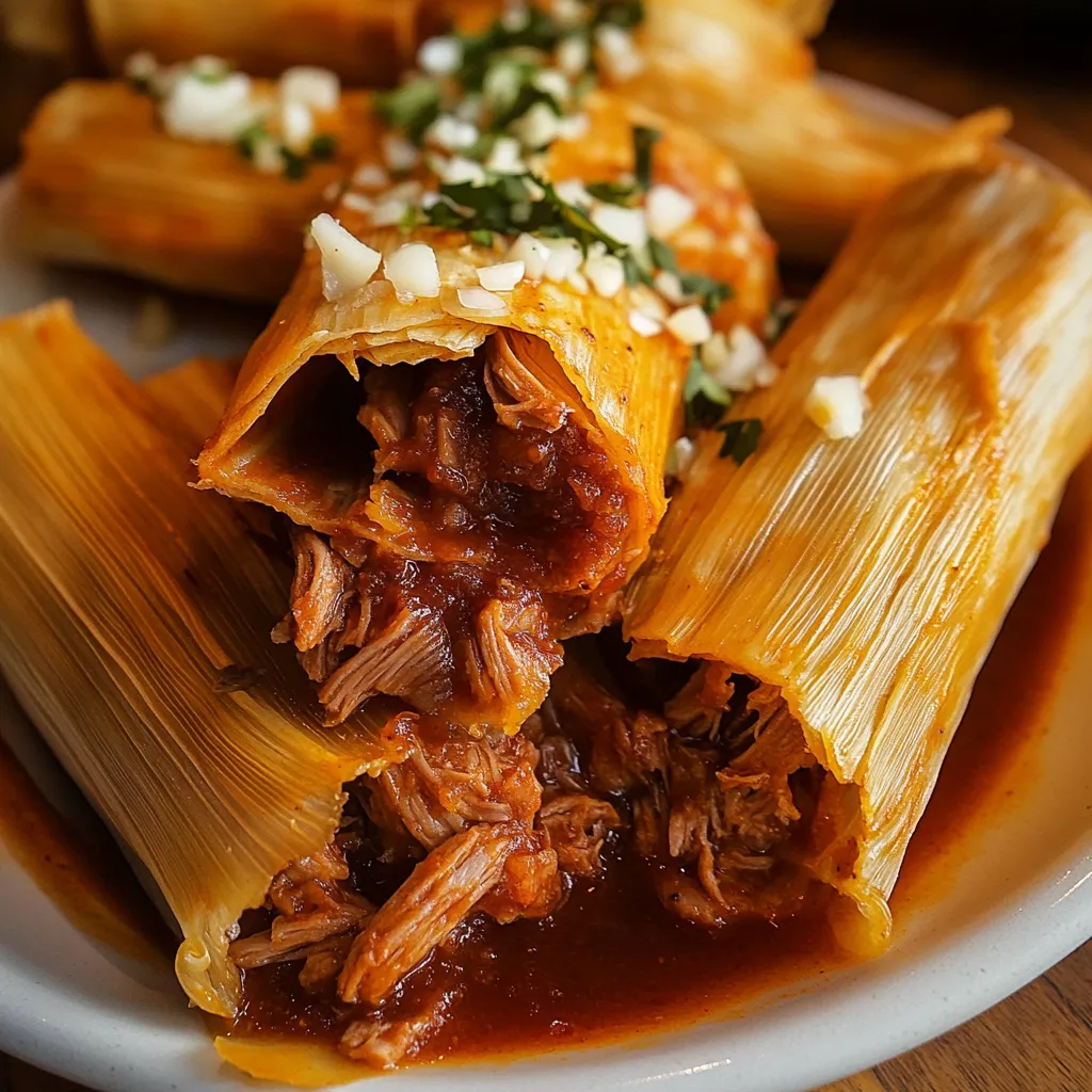 Herzhafte Tamales Schwein