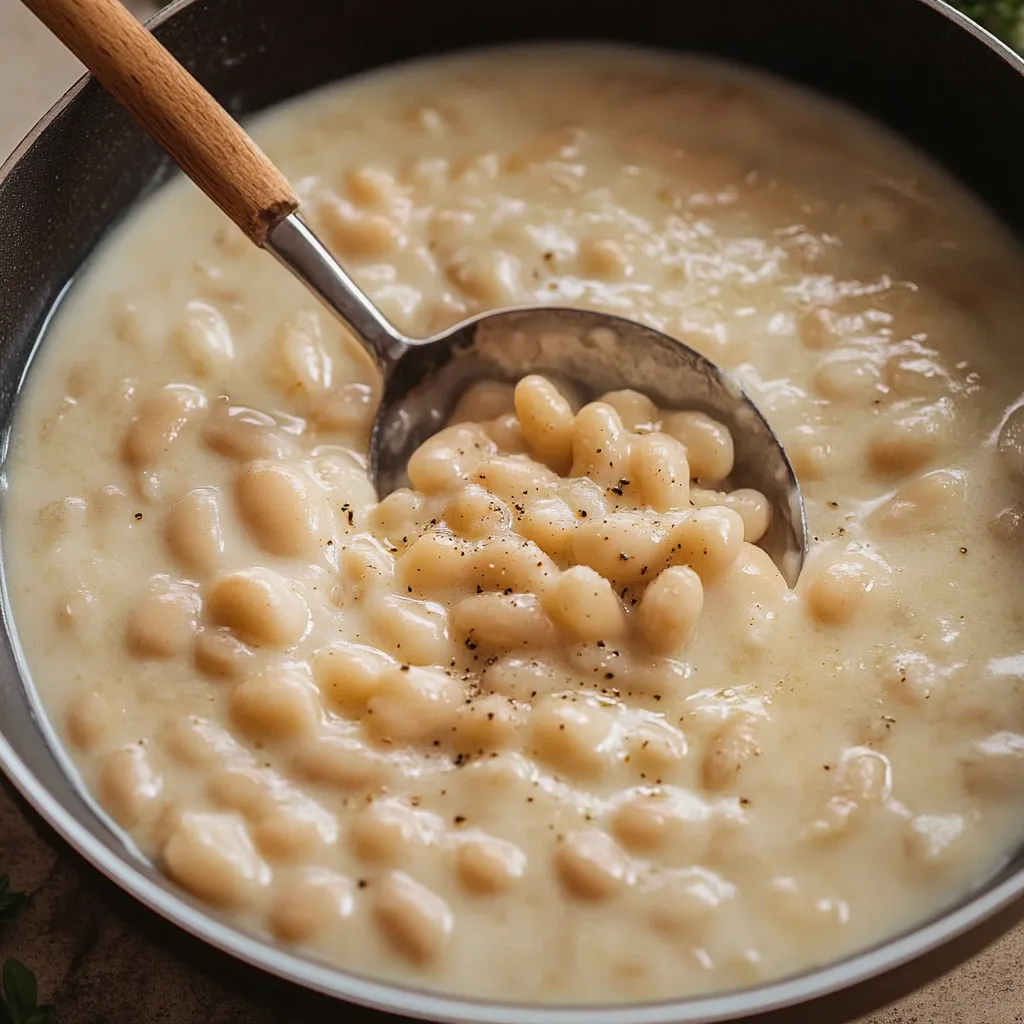 Leckere Parmesan-Bohnen mit Knoblauch