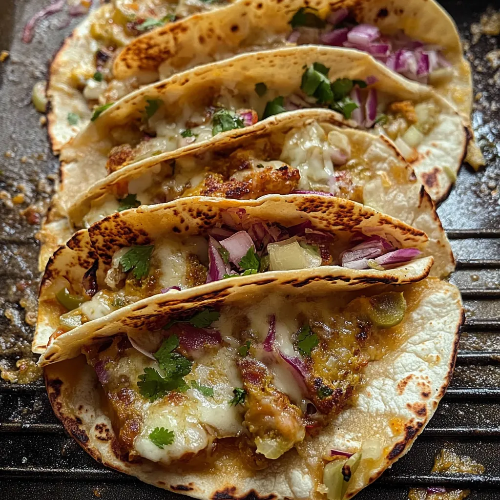 Mach dir leckere grüne Chili-Kartoffel-Tacos