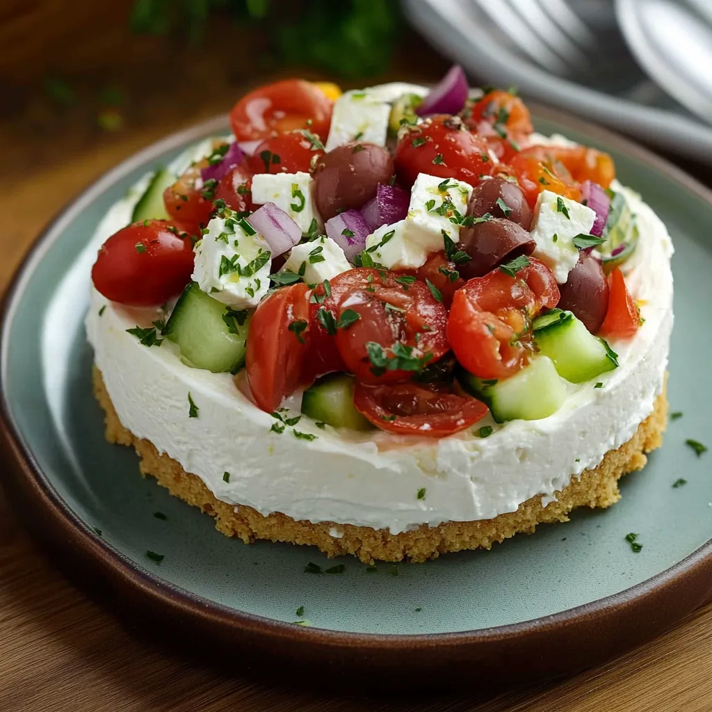 Herzhafter griechischer Cheesecake: so frisch und lecker