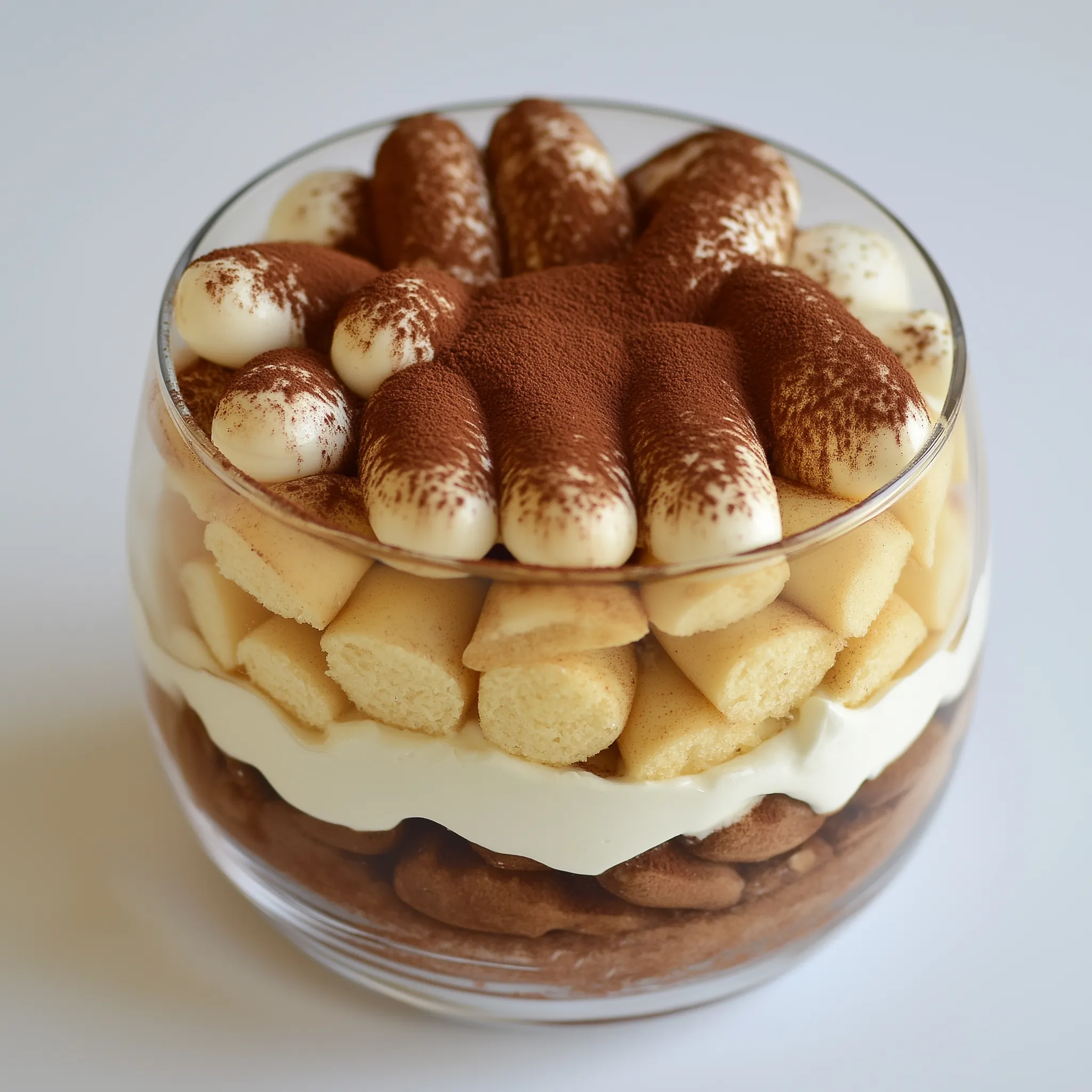 Sahniges und cremiges italienisches Tiramisu