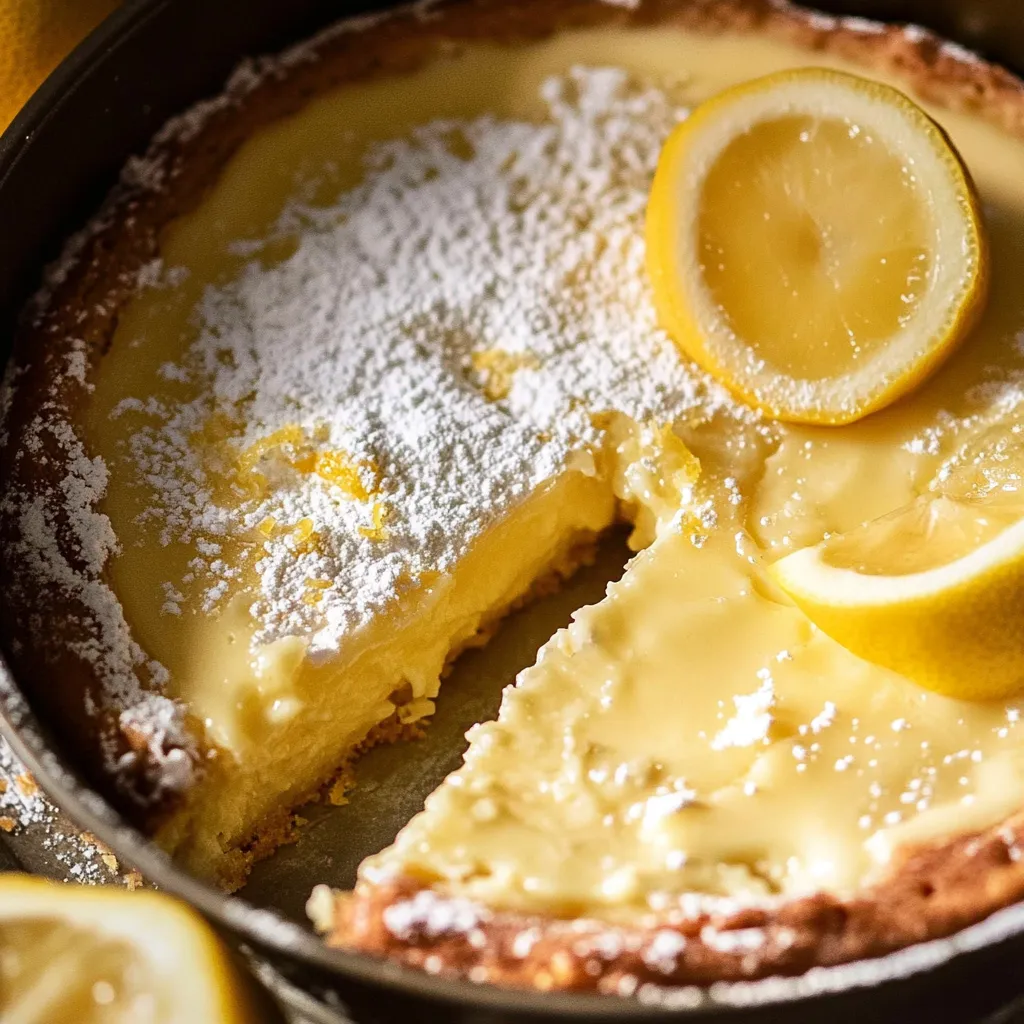 Zitronenkuchen mit cremigem Topping