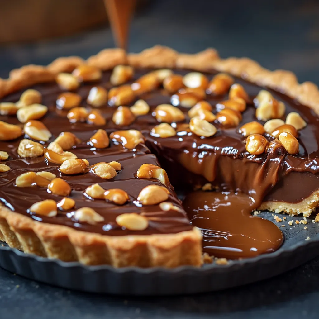 Verführerische Schoko-Karamell-Tarte