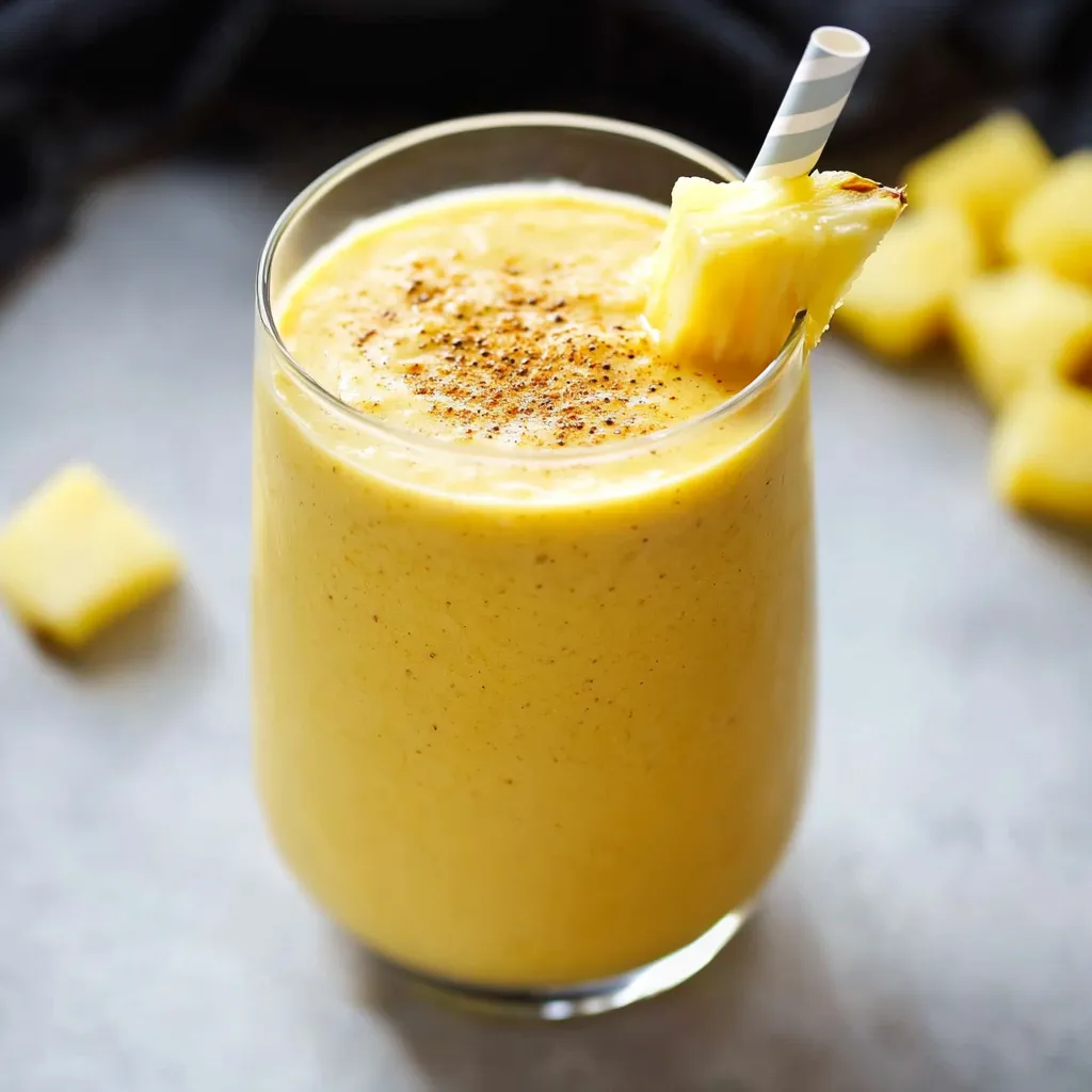 Frischer Ananas-Curcuma Mix