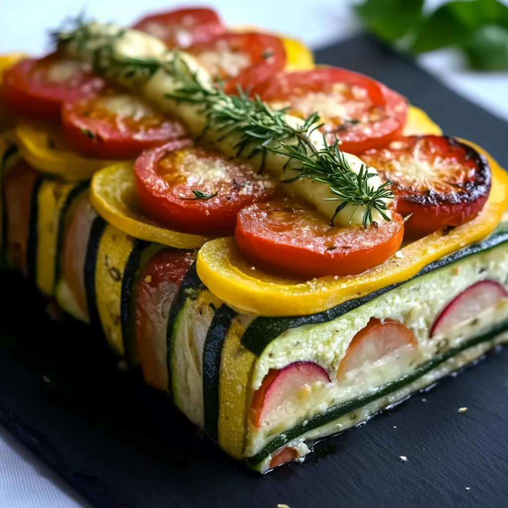 Frische bunte Gemüseterrine – sommerlich und leicht