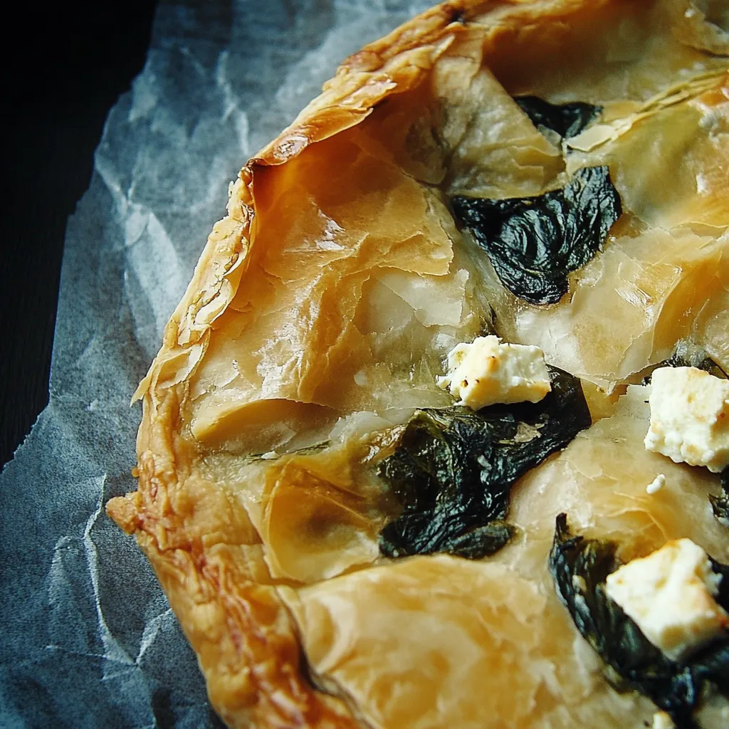 Knuspriger Spinat-Feta-Pie wie in Griechenland