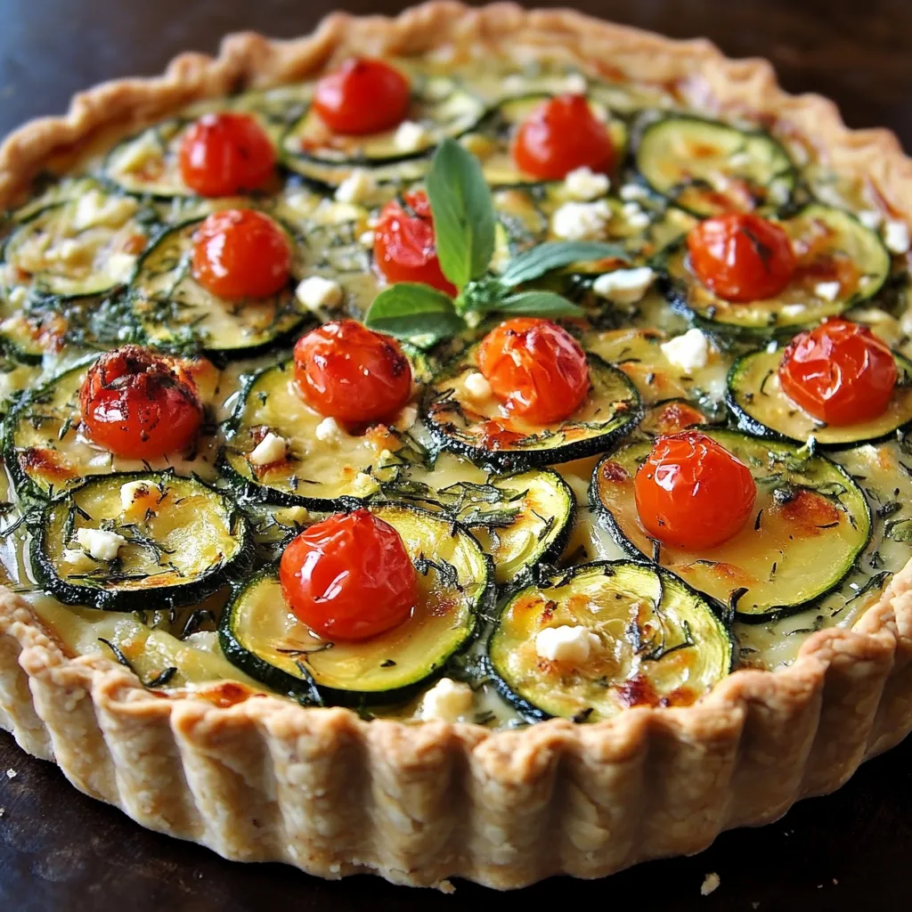 Leckere Zucchini Tarte