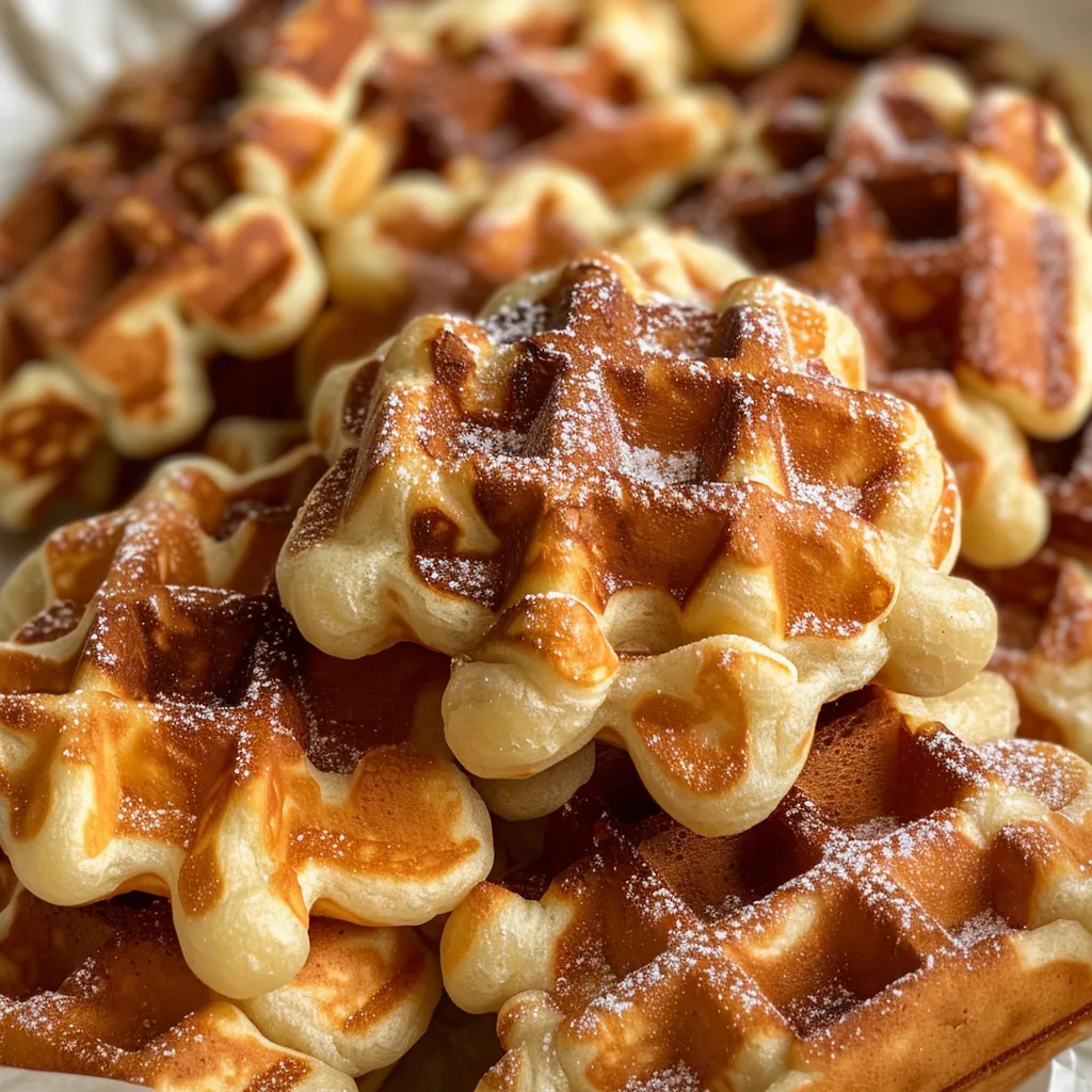 Genieße hausgemachte Lütticher Waffeln ganz einfach selbst