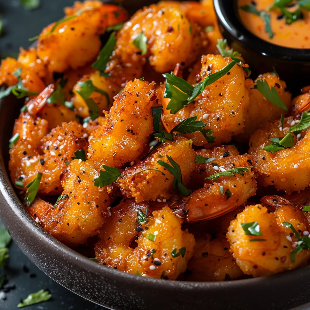 Knusprige und würzige vegane Garnelen