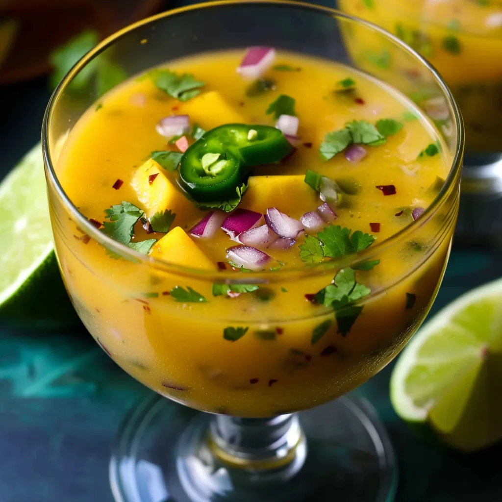 Exotisches Mango-Gazpacho