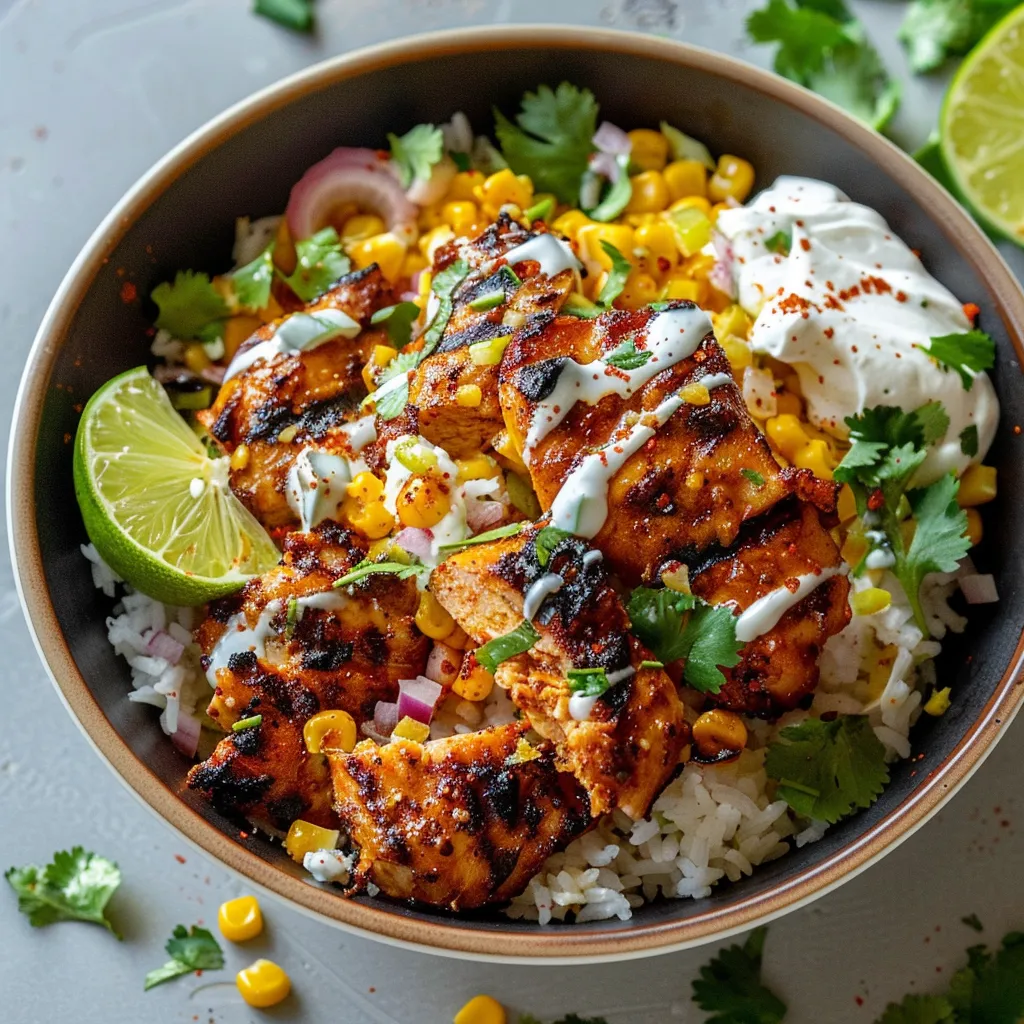Mais Bowl mit Huhn