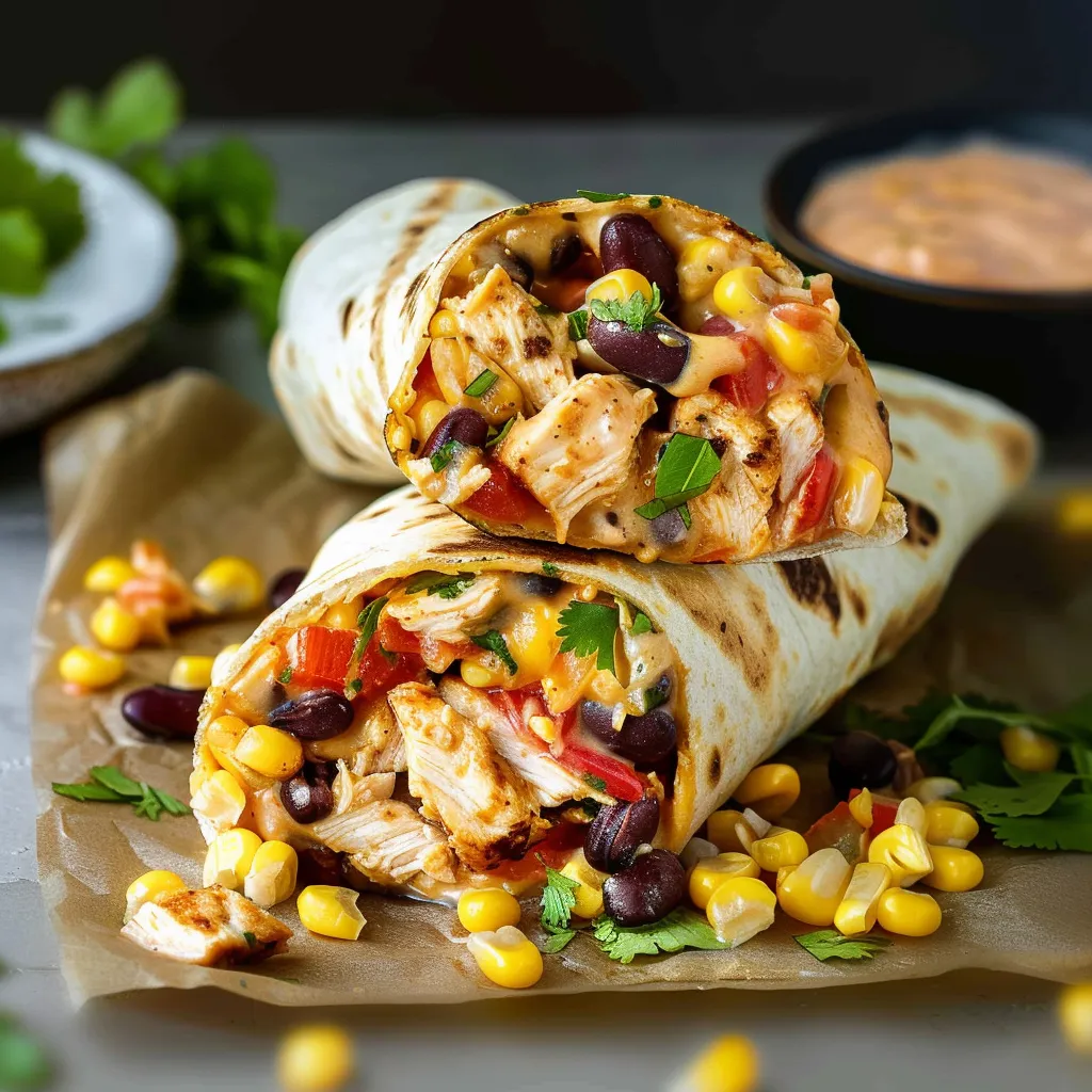 Würziger Poulet-Wrap