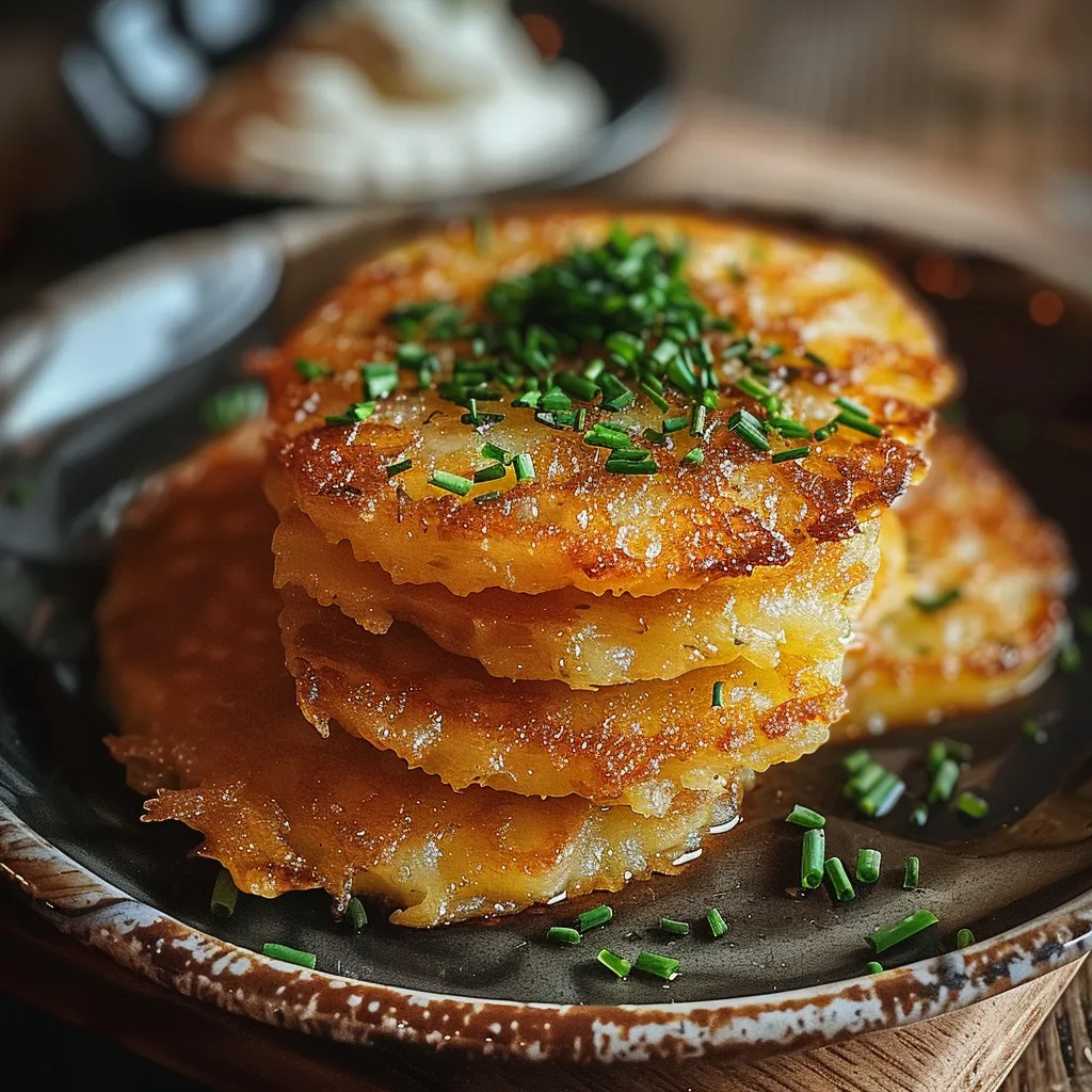 Knusprige deutsche Kartoffelpuffer