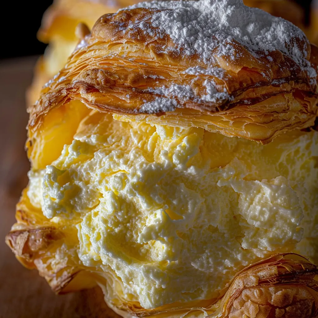 Luftige Choux gefüllt