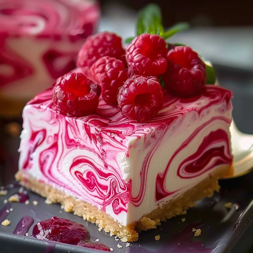 Cremiger Frischkäse-Twist mit Himbeeren