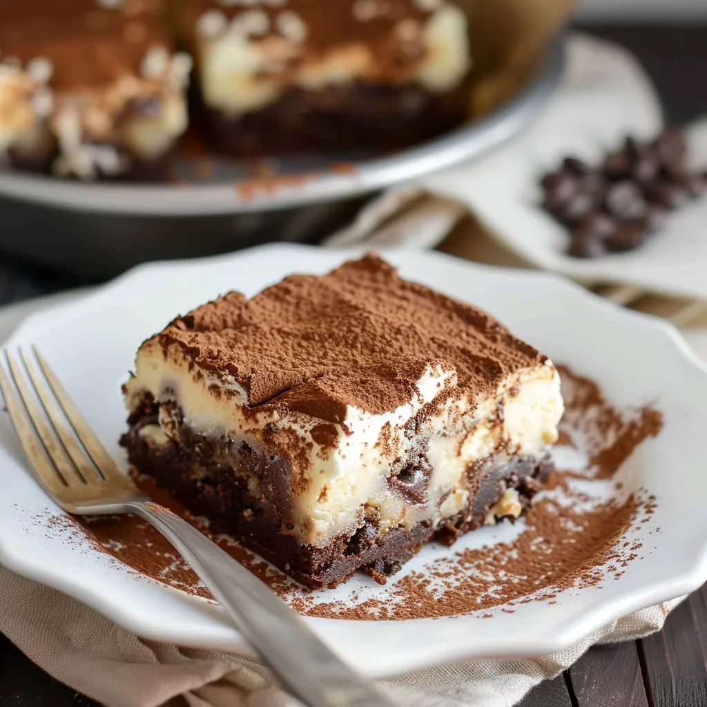 Tiramisu-Brownie Genuss mit Schokolade