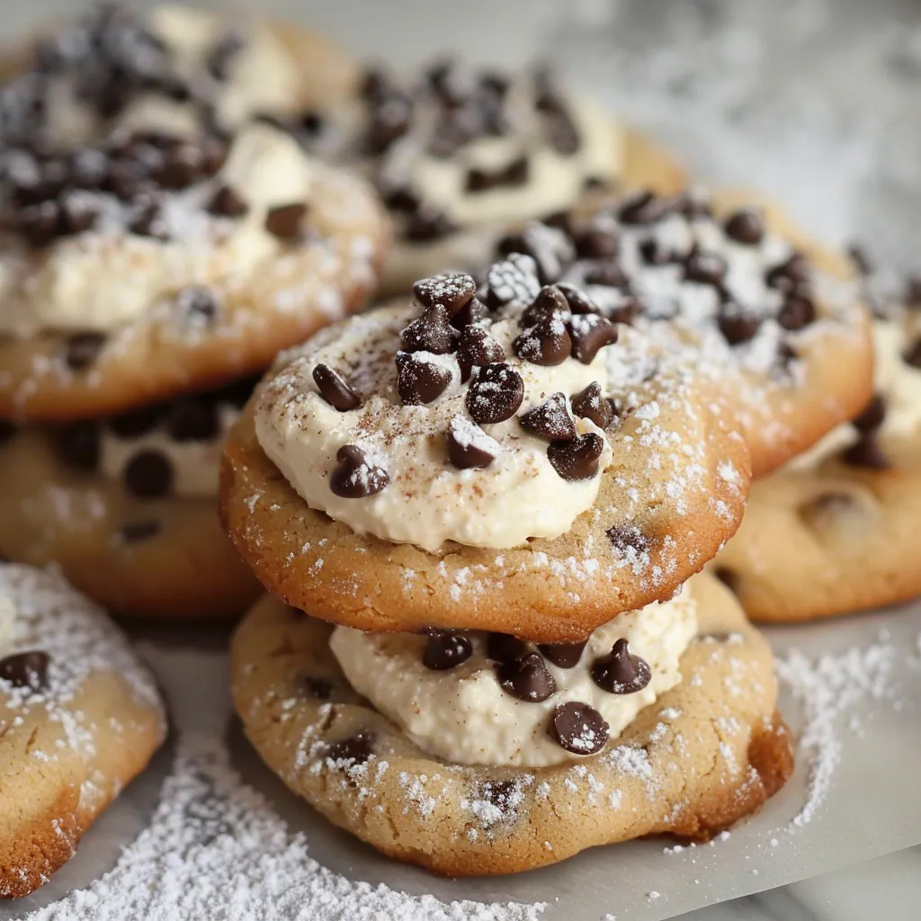 Cannoli-Kekse mit cremigem Ricotta-Kern