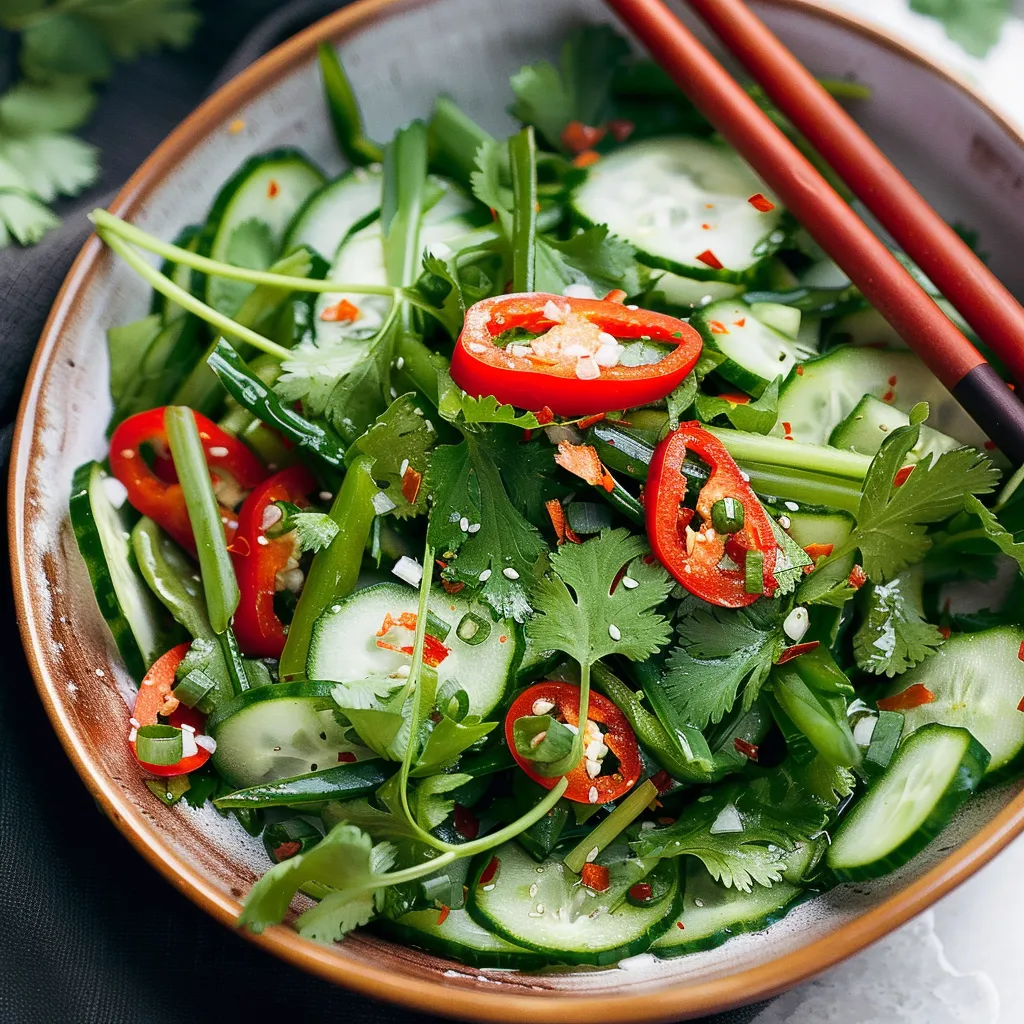 Koriandersalat pikant
