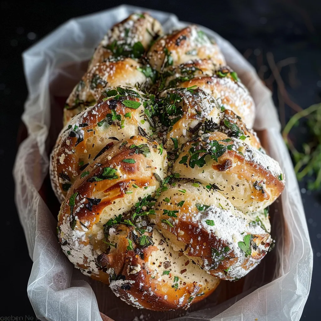 Herzhafte Babka mit Käse und Kräutern