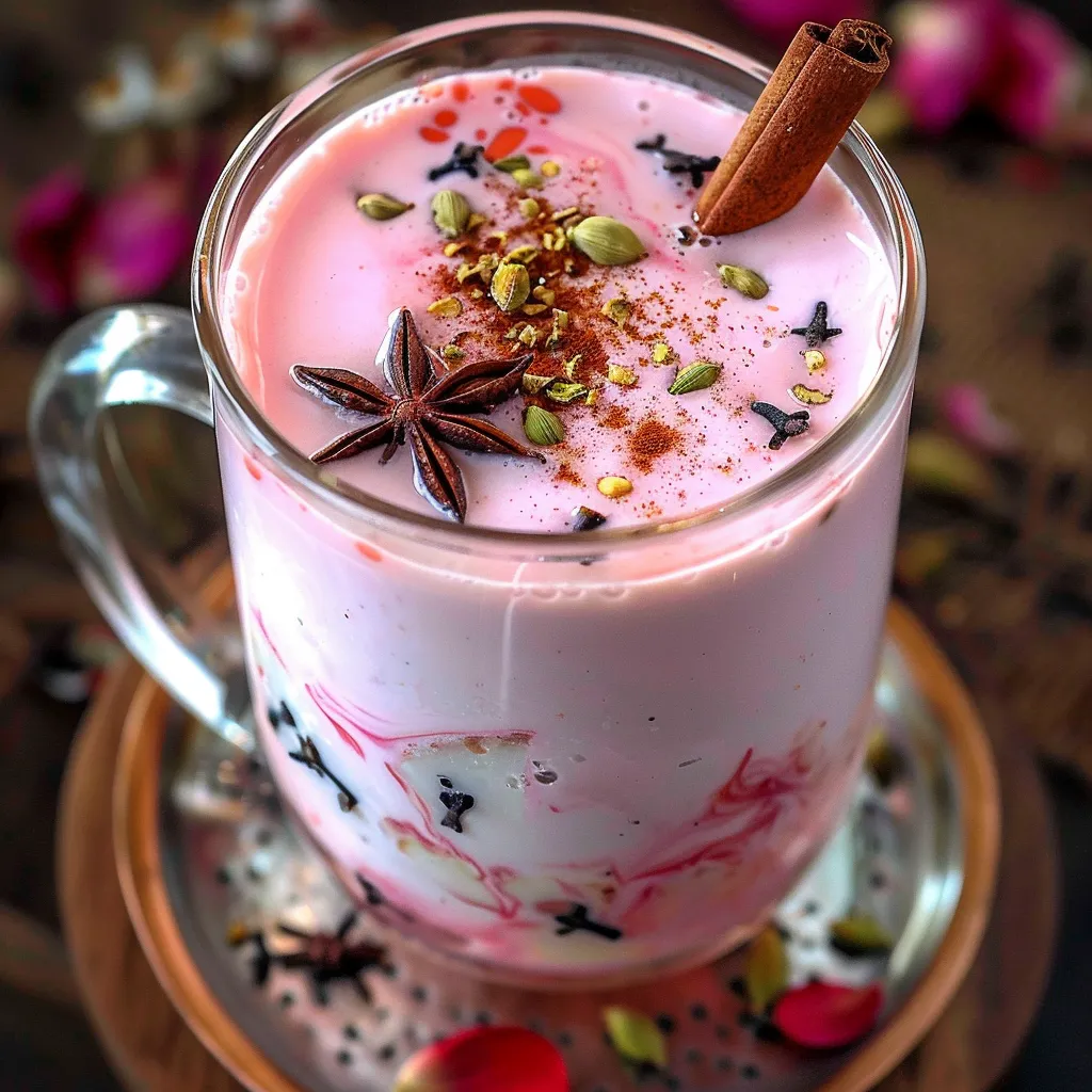 Kashmiri Chai mit Rosen