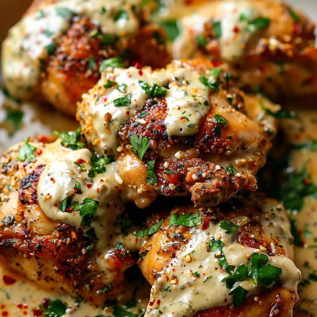 Zaatar Poulet mit Tahini