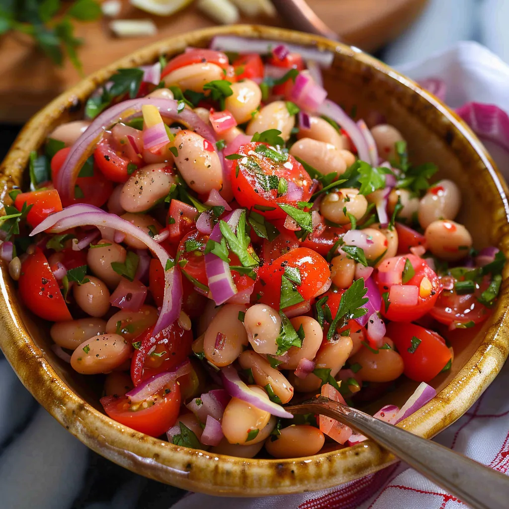 Türkischer Bohnensalat
