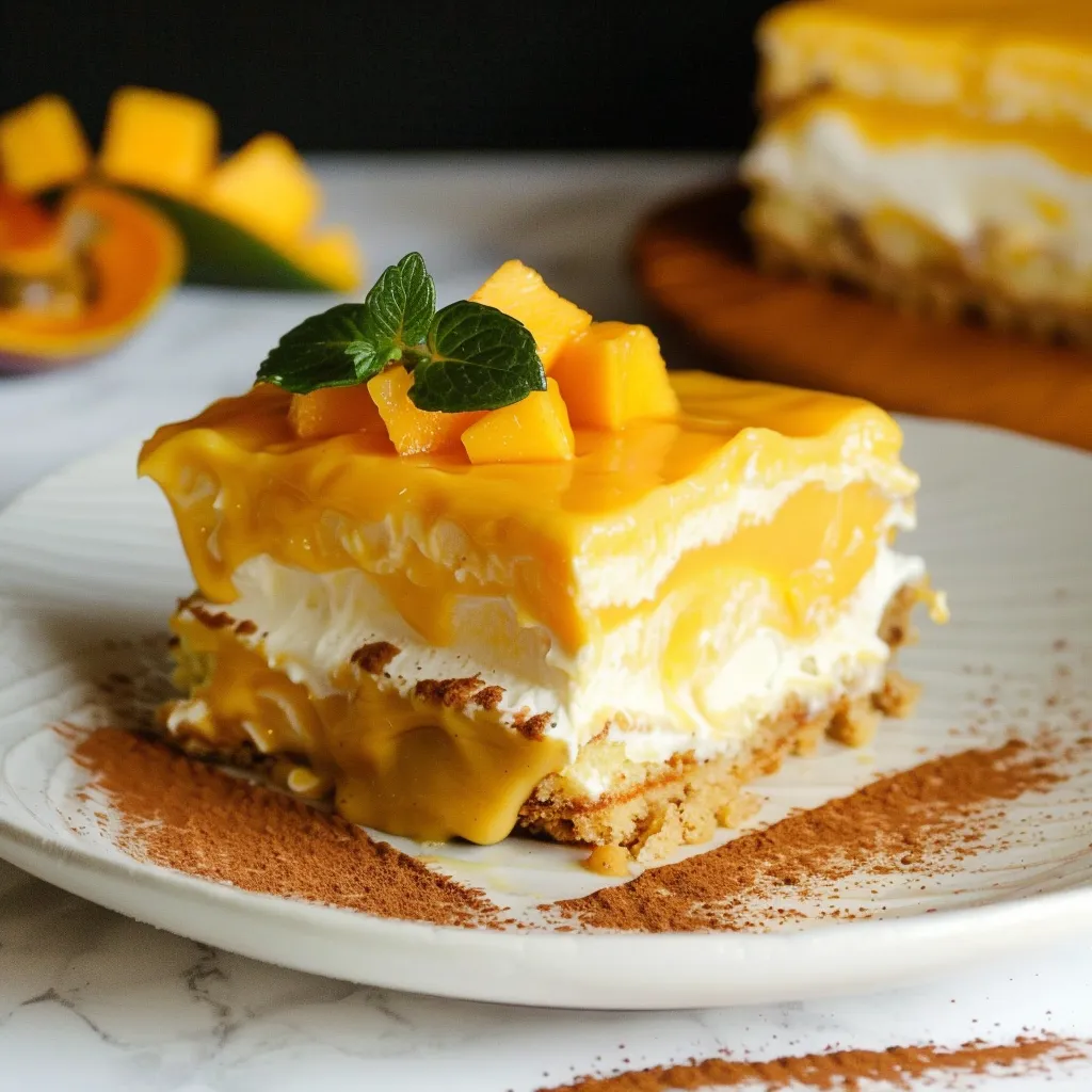 Fruchtige Mangue Tiramisu