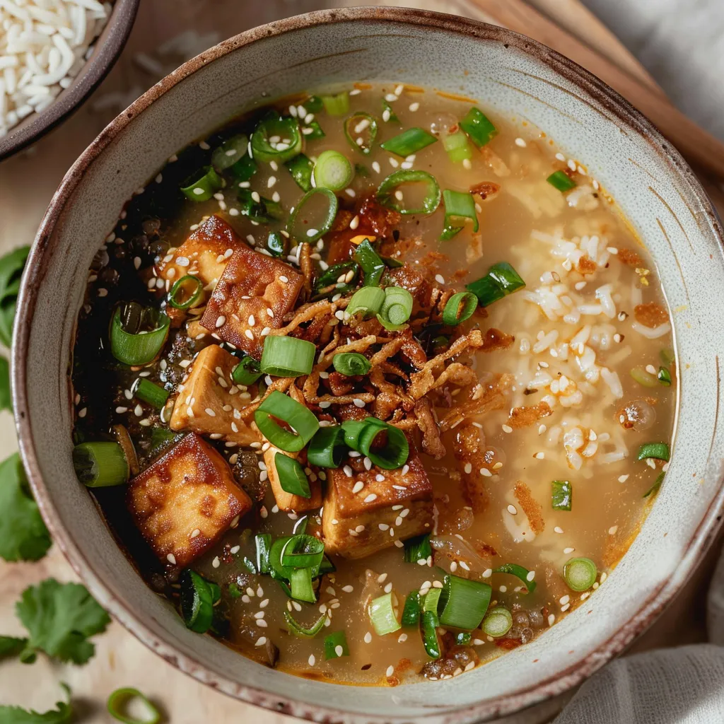 Miso-Suppe mit Ingwer und Tofu