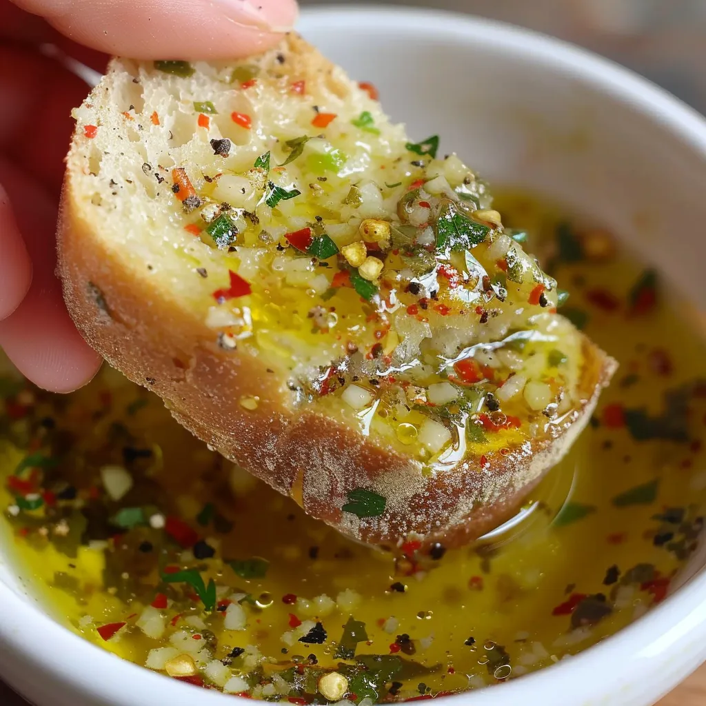 Knoblauchöl Dip