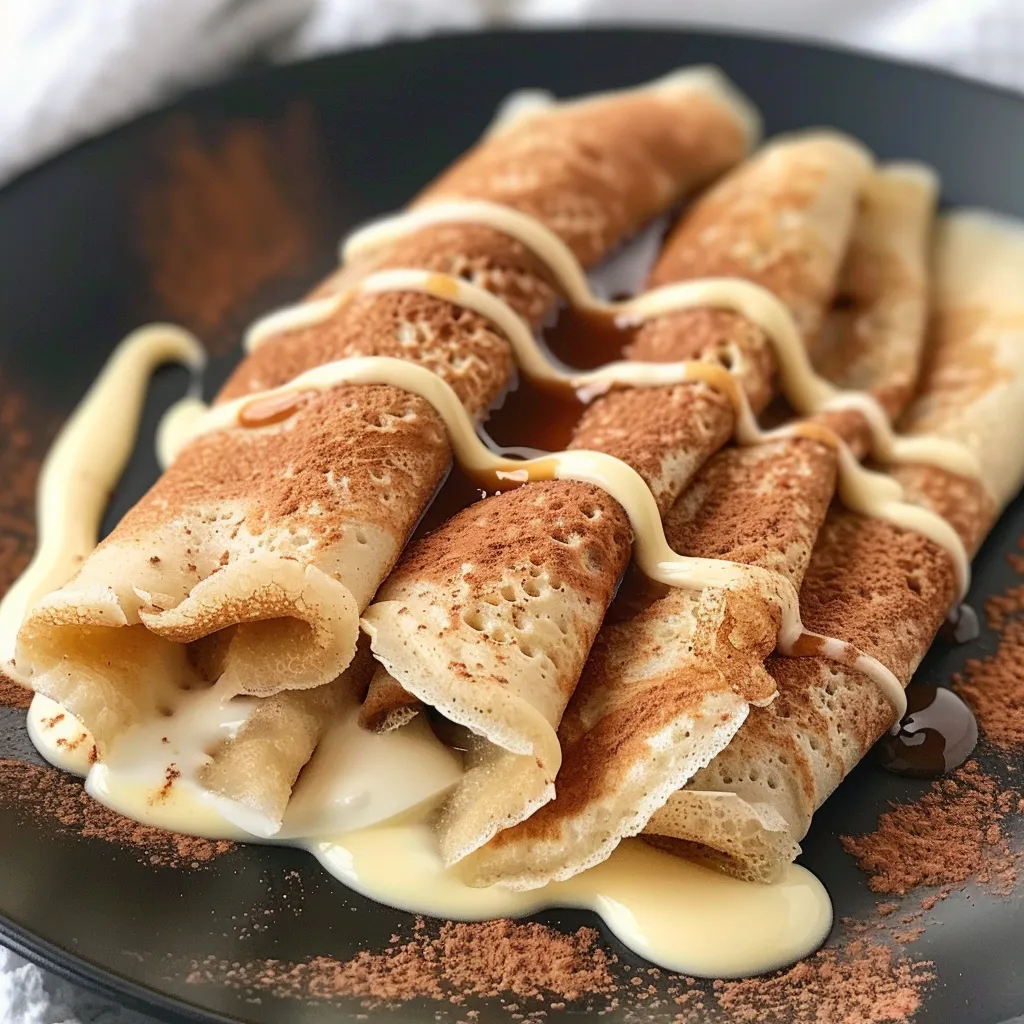 Proteinkrêpes mit Zimt