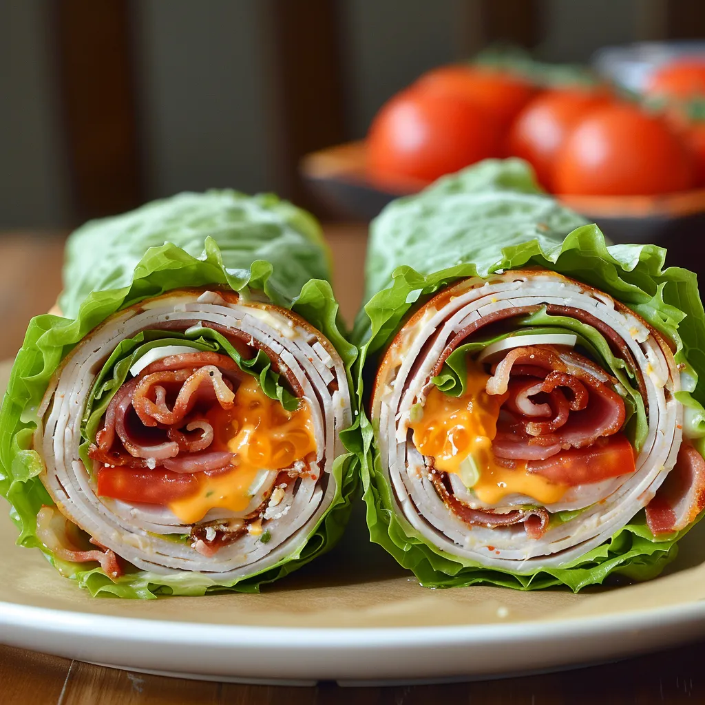Knusprige Dinde Keto Wraps