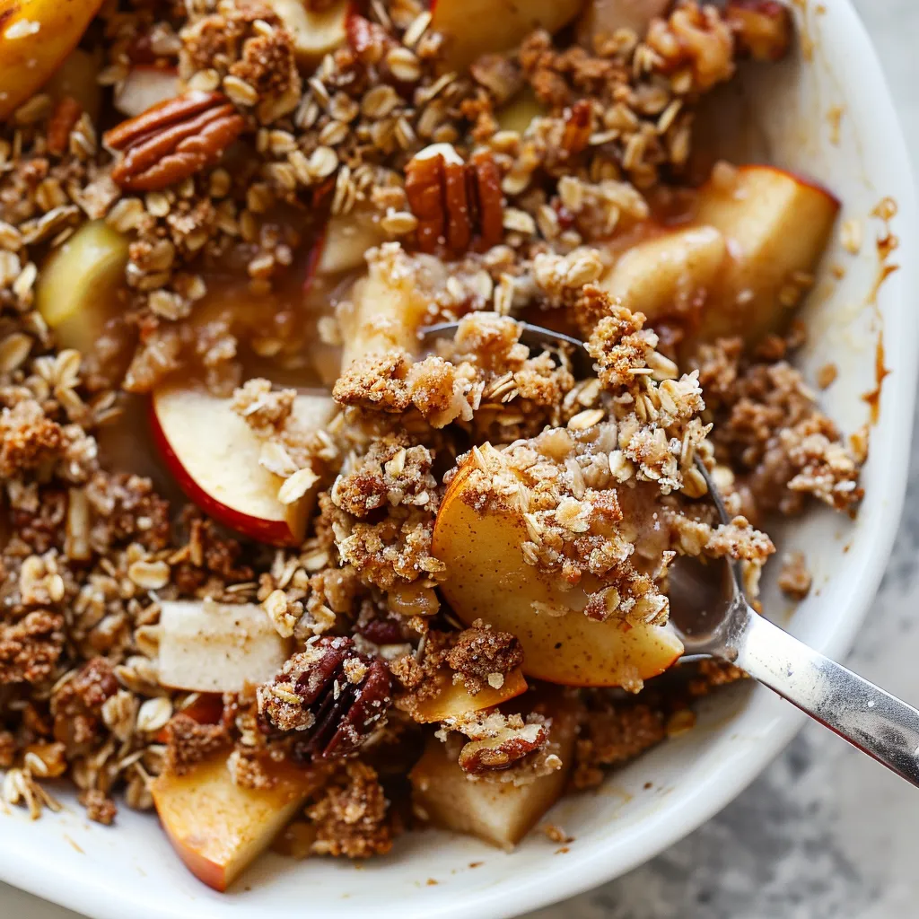 Knuspriger Apfel-Crumble
