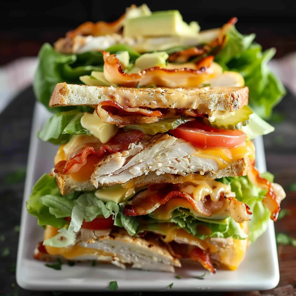 Leichtes Poulet Sandwich