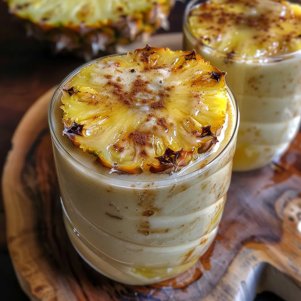 Ananas-Lassi mit Gewürzen