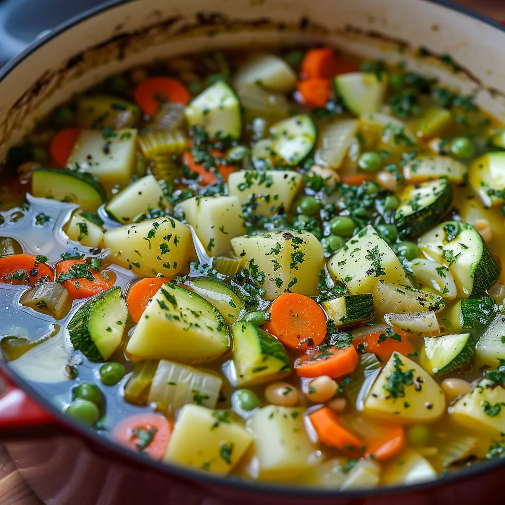 Genießt den aromatischen Pistou-Gemüse-Eintopf aus Frankreich