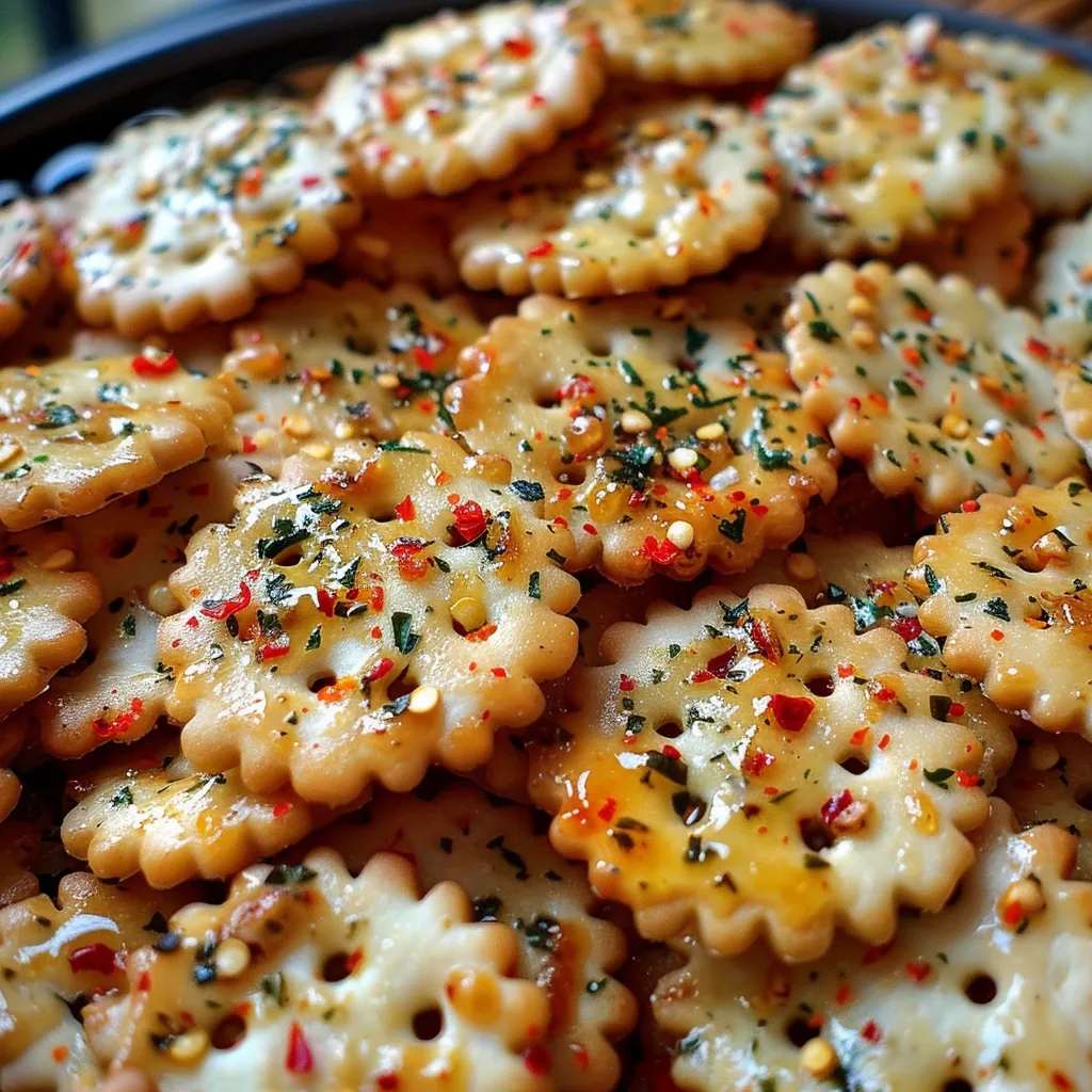 Knusprige, würzige Cracker