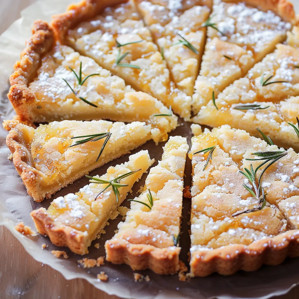 Tangerine Romarin Tarte