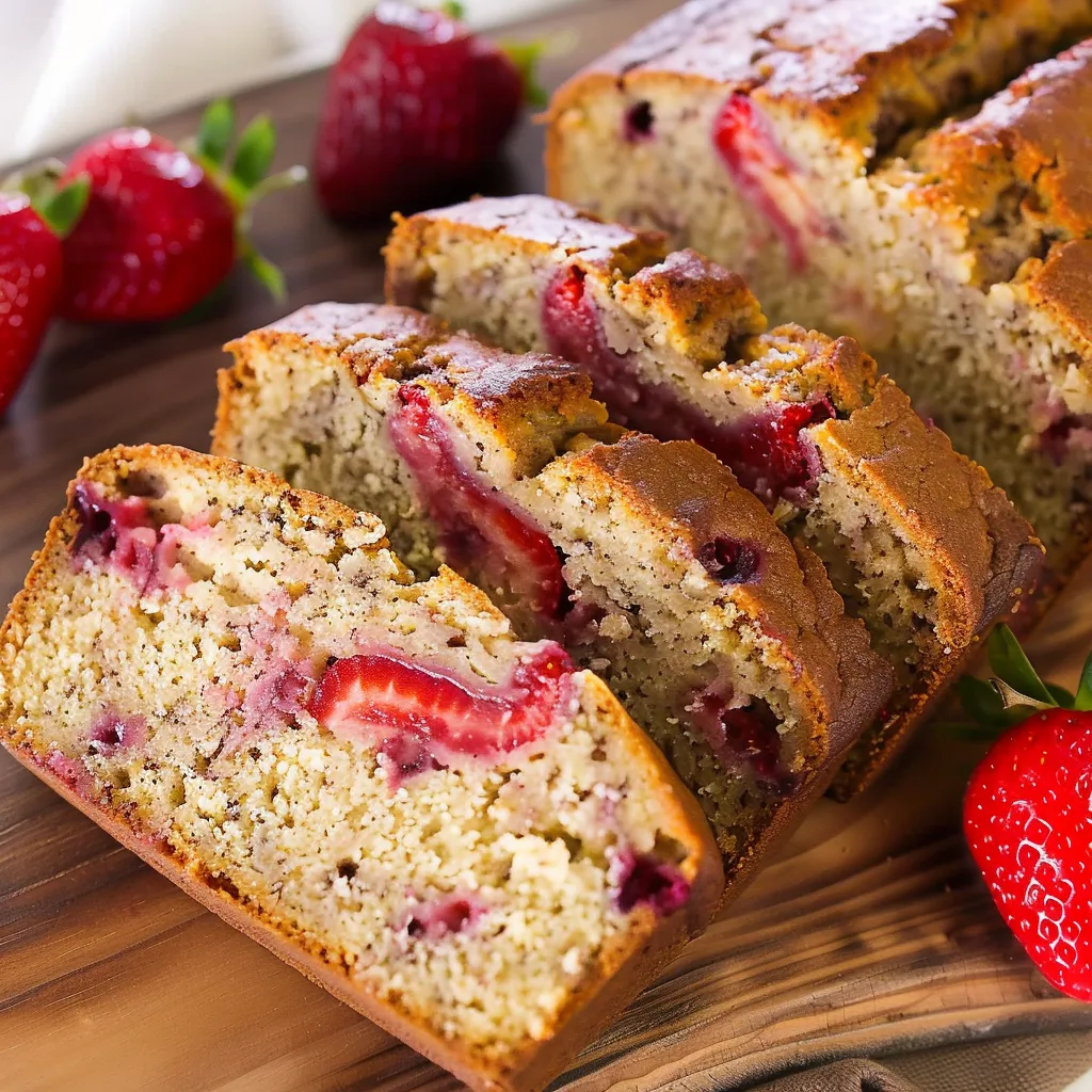 Leckeres Erdbeer-Bananen Brot