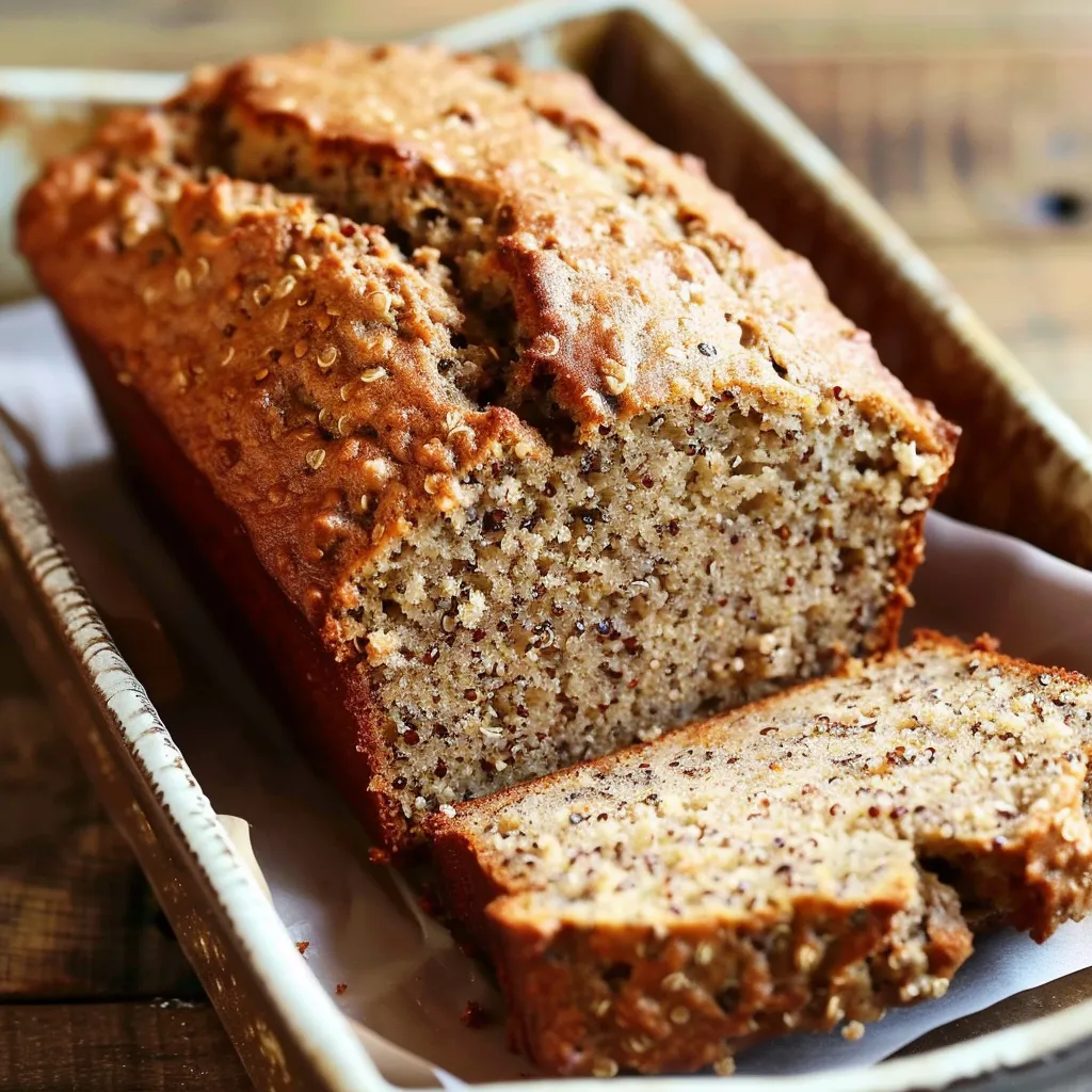 Fluffiges Bananenbrot mit Quinoa