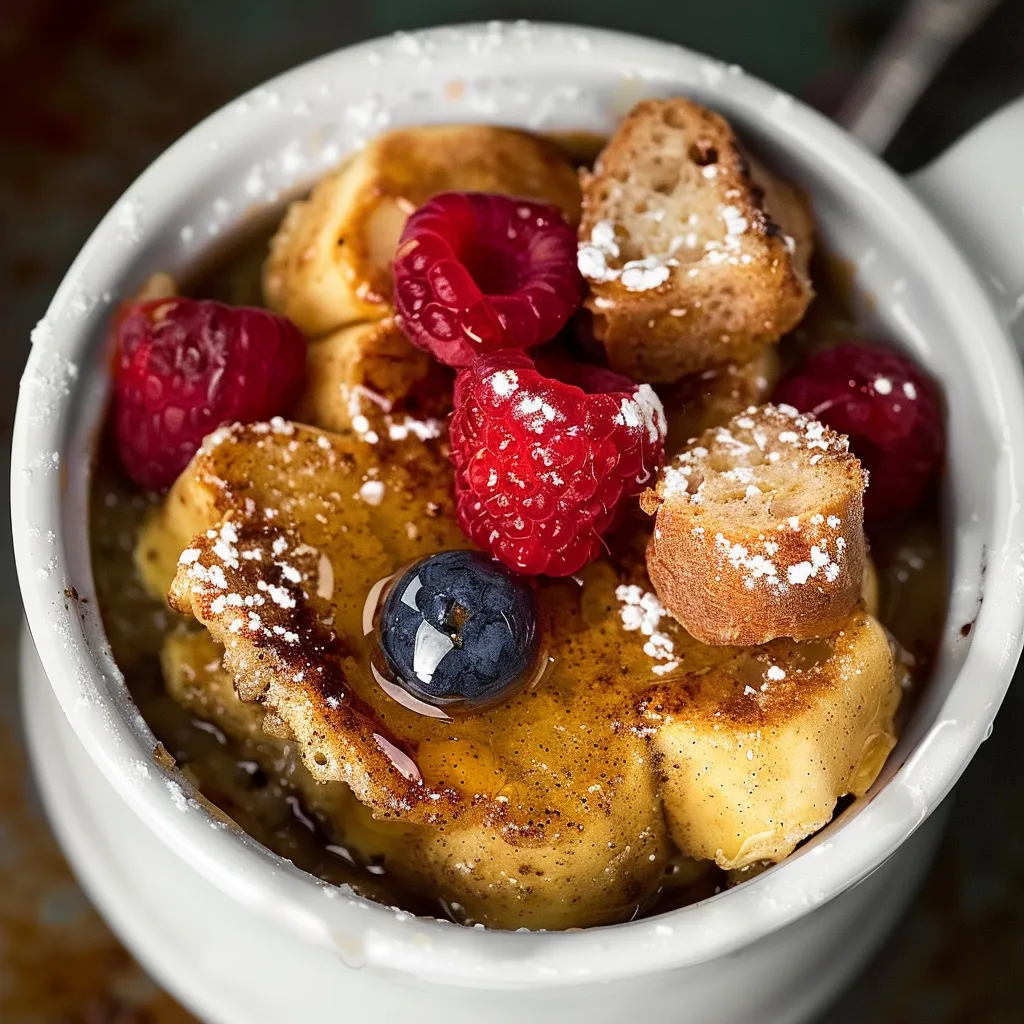 Schneller, saftiger Tassen-French Toast