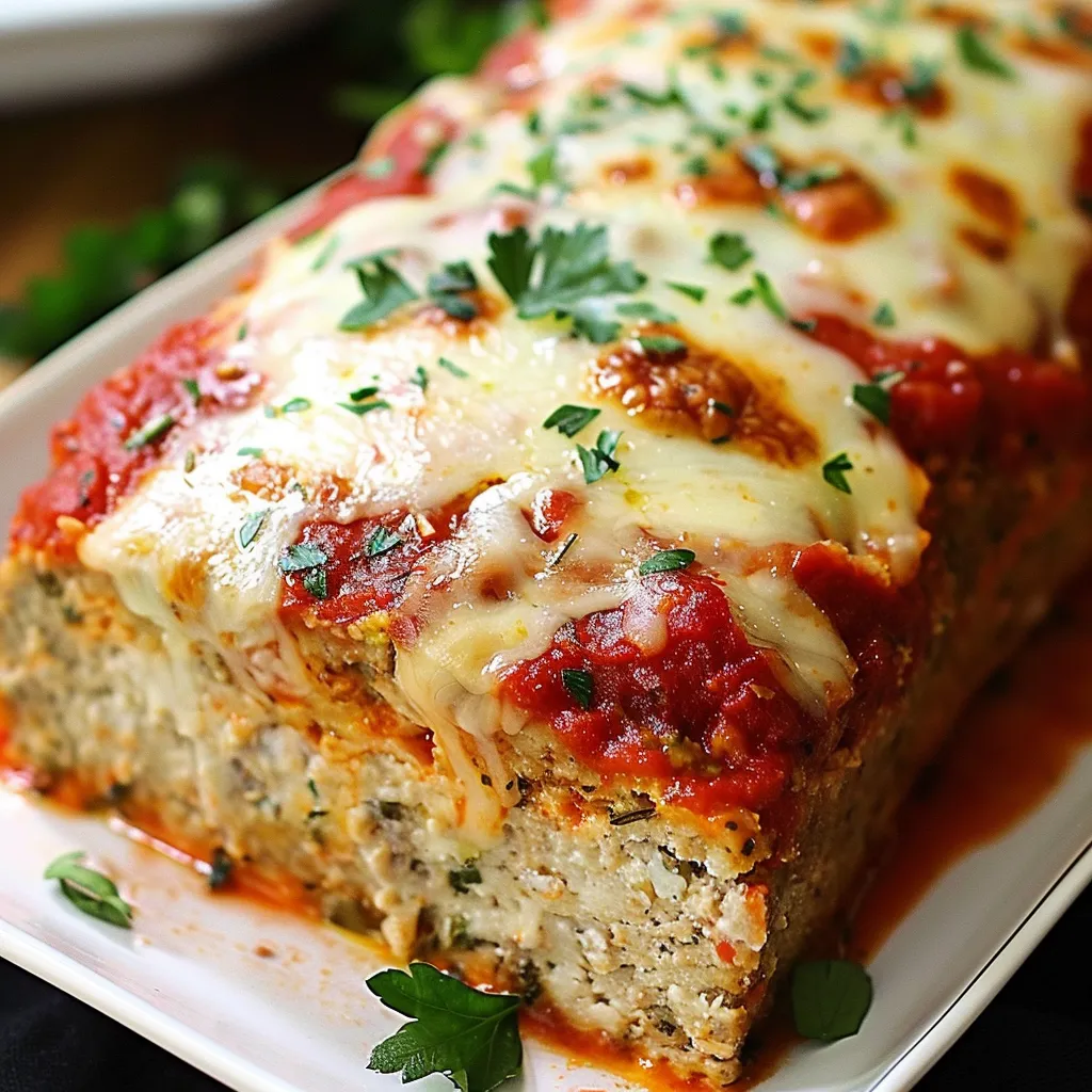 Fleischbrot mit Huhn und Parmesan