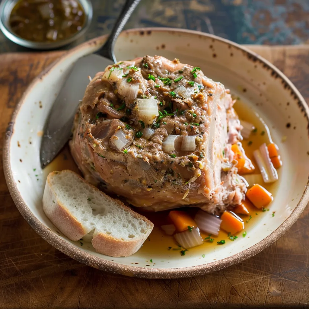 Hausgemachte Sülze Schweinekopf