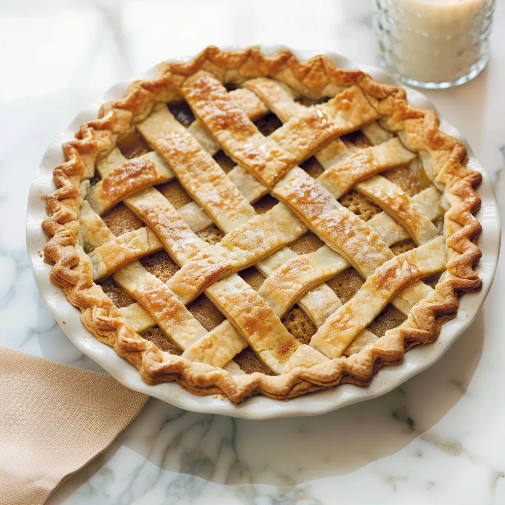 Traditionelle Zucker-Tarte mit Ahornsirup