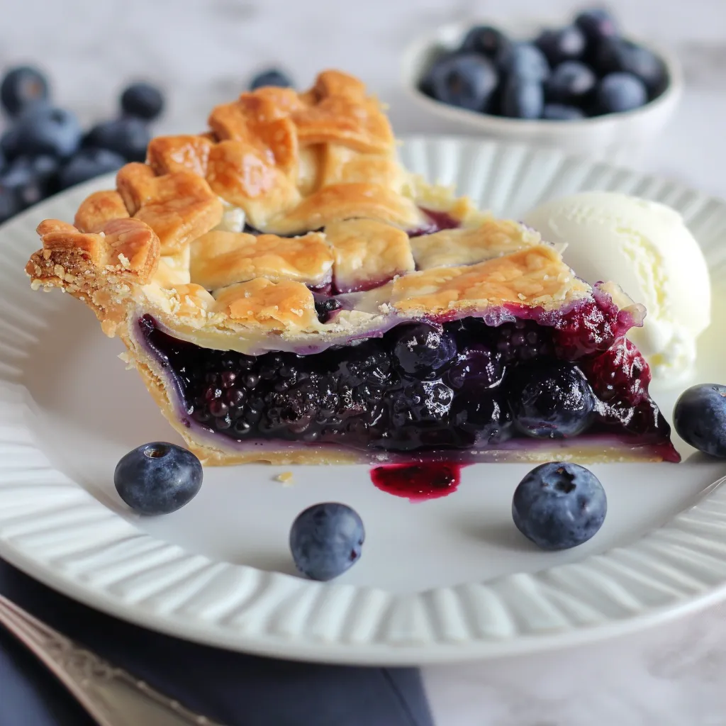 Knusprige Blaubeer-Tarte