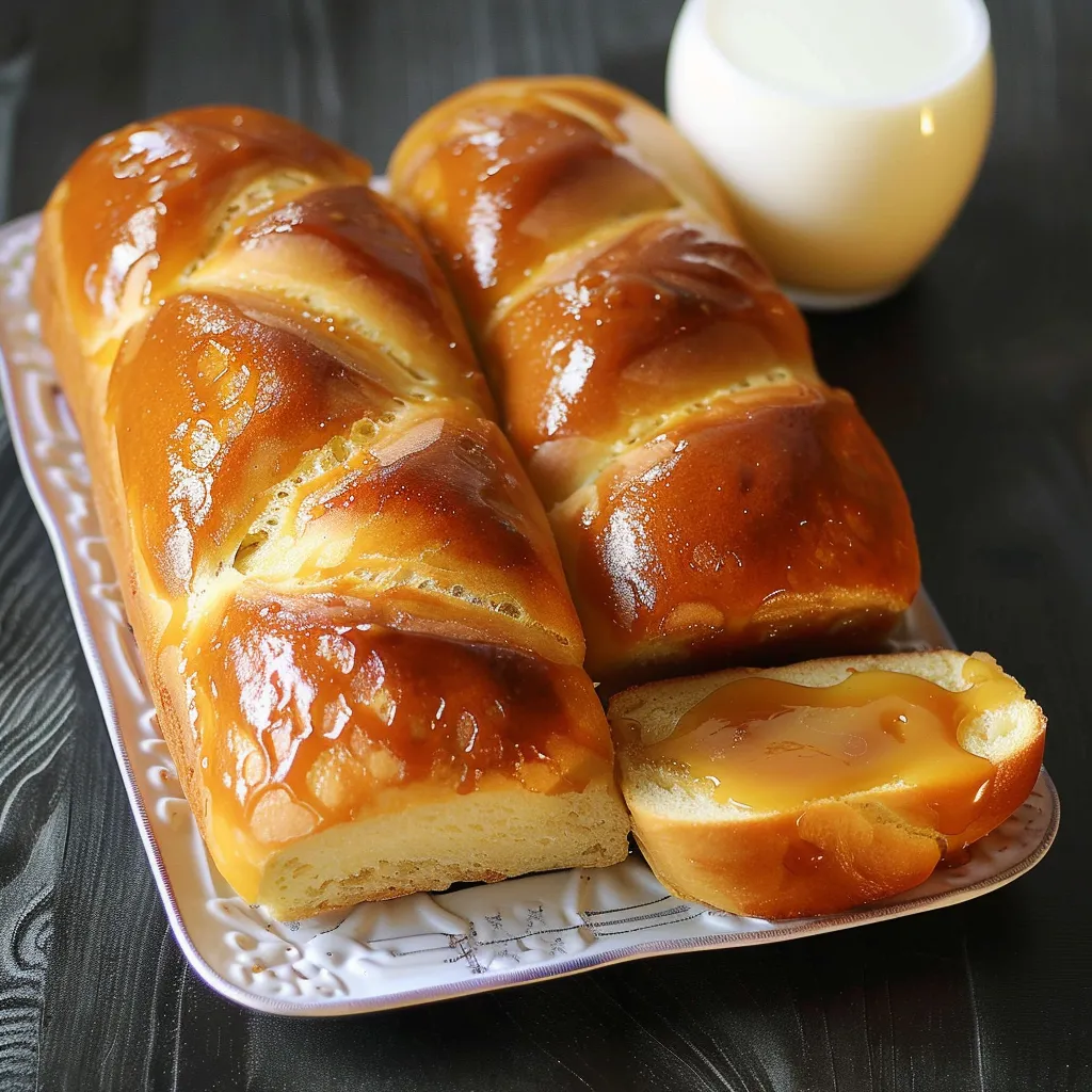 Saftige Milchbrötchen mit Karamellfüllung genießen