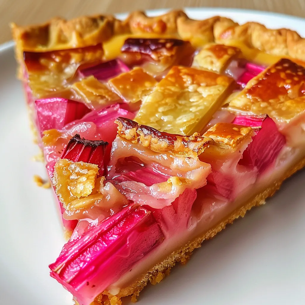 Schnelle Rhabarber-Tarte