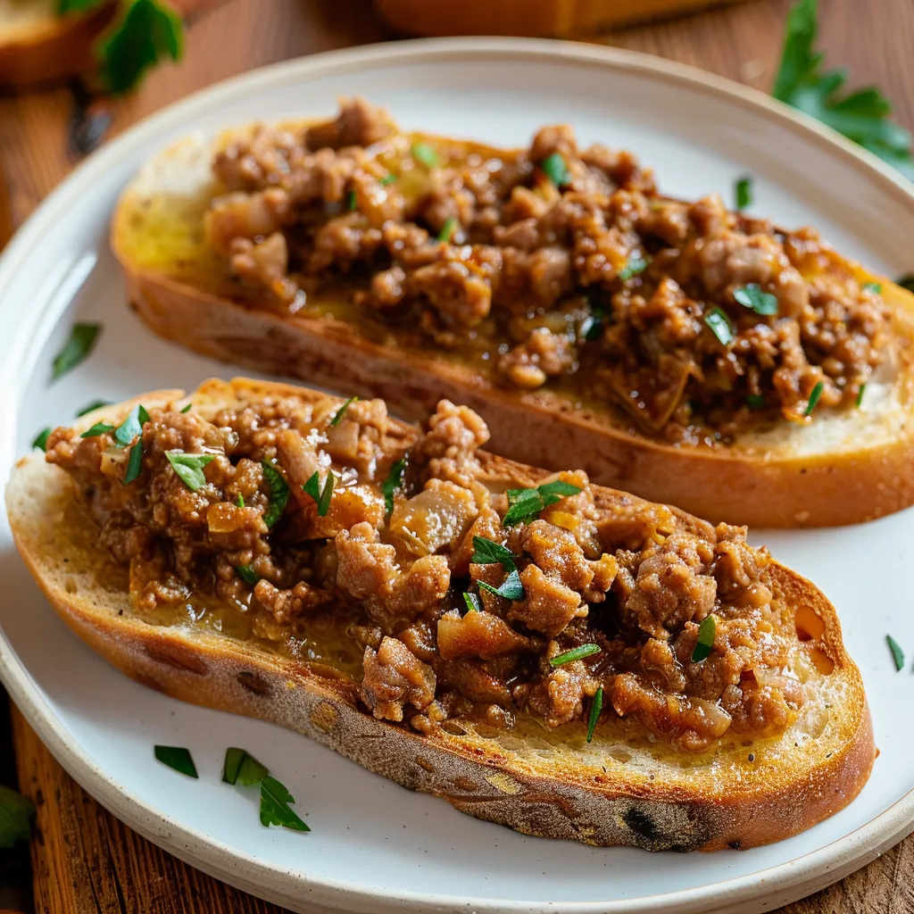Knusprige Cretons-Toast