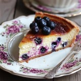 Käsekuchen mit Quark und Heidelbeeren