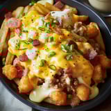 Leckere Frühstücks-Poutine