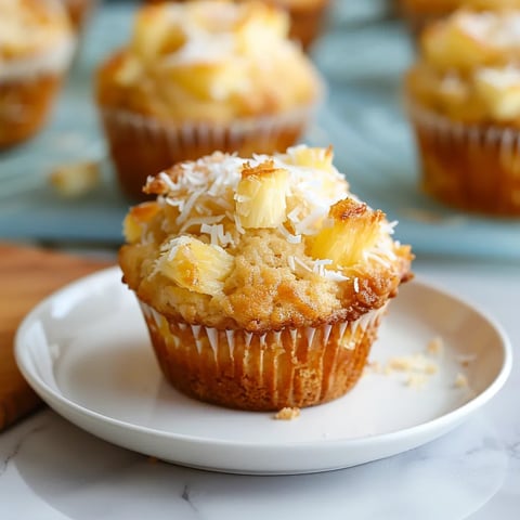 Quark Muffins mit Kokos und Ananas